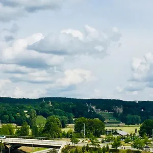 Panoramablick Auf Elbe Und Schlösser Dresden